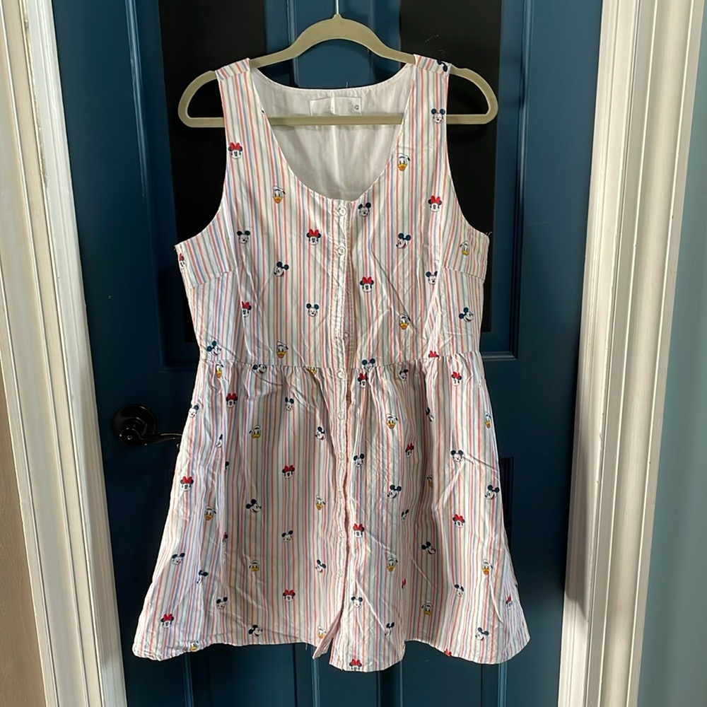 Disney store fit n flare shirt dress fully lined